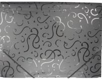 Opakowanie Teczka A4 z gumką wzory czarna