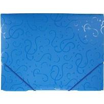 Opakowanie Teczka A4 z gumką wzory niebieska