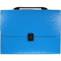 Opakowanie Teczka A4 z rączką 12 przegródek wzory czerwona