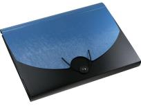 Opakowanie Teczka z przegródkami A4/13P TP13BL2 na gumkę, czarno niebie