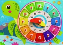 Opakowanie Układanaka drewniana Zegar