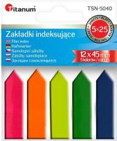 Opakowanie Zakładki indeksujące fluo 12x45mm 5x25 kartek