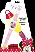 Opakowanie Zegarek cyfrowy z latarką LED Myszka Minnie WD16848
