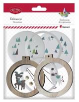 Opakowanie Zestaw do złożenia Drewniane Bombki