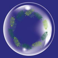 Opakowanie Balon 45cm Liście 2 TUBAN