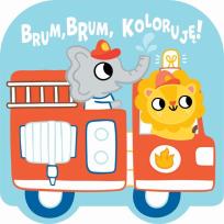 Okładka książki Brum, brum, koloruję! - Wóz strażacki