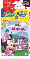 Opakowanie Farby Colorino Kids tempera w tubach 12 kolorów 12 ml Minnie