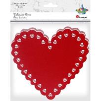 Opakowanie Filcowe serca 155x145mm mix 8szt