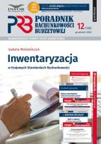 Okładka książki Inwentaryzacja w Krajowych Standardach Rachunkowości