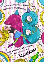 Opakowanie Karnet B6 Urodziny - 18- stka Dziewczyna 2