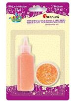 Opakowanie Klej z brokatem neonowy pomarańczowy w słoiczku