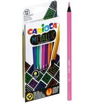 Opakowanie Kredki ołówkowe metaliczne 12 kolorów CARIOCA