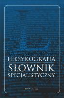 Okładka książki Leksykografia Słownik specjalistyczny