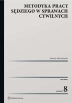 Okładka książki Metodyka pracy sędziego w sprawach cywilnych