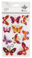 Opakowanie Naklejki foliowe 3D motyle 10szt