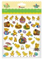 Opakowanie Naklejki Kurczaki pisanki 37szt