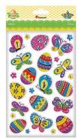 Opakowanie Naklejki papier w folii 3D pisanki, motyle mix