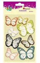 Opakowanie Naklejki papierowe 3D motyle mix 8szt