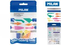 Opakowanie Narzędzia do modelowania Milan zestaw 2 uchwyty + 8 różnych końcówek