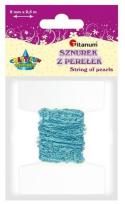Opakowanie Perełki na sznurku 2,5mmx2m niebieskie