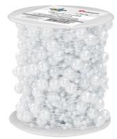 Opakowanie Perełki na żyłce 20m 2 rozmiary białe