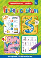 Okładka książki Piszę i czytam. Edukacyjna książeczka z naklejkami