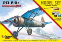 Opakowanie Polski samolot myśliwski z II wś PZL P.11c