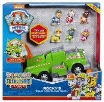 Opakowanie Psi Patrol Śmieciarka Rocky'ego + figurki