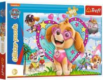 Opakowanie Puzzle 100  w blasku nieba Psi Patrol 14818