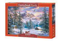 Opakowanie Puzzle 1000 Mountain Christmas CASTOR