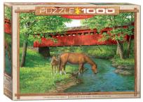 Opakowanie Puzzle 1000 Rodzina koni