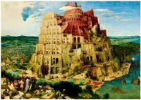 Opakowanie Puzzle 1000 Wieża Babel, Brueghel