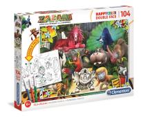Opakowanie Puzzle 104 Happy Kolor Double Face Zafari