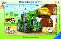 Opakowanie Puzzle 15 Traktor na polu