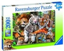 Opakowanie Puzzle 200 Dzikie koty XXL