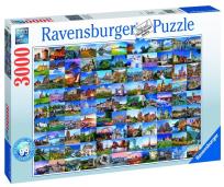 Opakowanie Puzzle 3000 99 pięknych miejsc w Europie