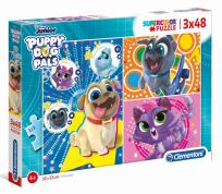 Opakowanie Puzzle 3x48 Super Kolor Puppy Dog Pals