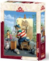 Opakowanie Puzzle 500 Malarz