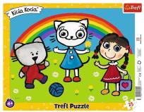 Opakowanie Puzzle ramkowe 25 Pogodny dzień Kici Koci TREFL
