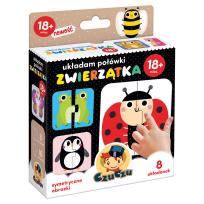 Okładka książki Puzzle Układam połówki Zwierzątka 18 +mies.