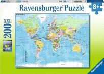 Opakowanie Puzzle XXL 200 Mapa świata