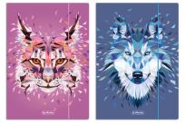 Opakowanie Teczka rysunkowa A4 z gumką Wild animals