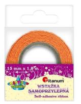 Opakowanie Wstążka bawełniana koronka 15mmx1,8m pomarańczowa