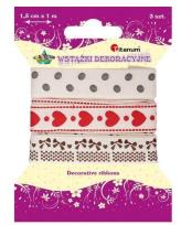 Opakowanie Wstążka rypsowa 15mm x1m mix wzorów