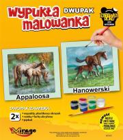 Opakowanie Wypukła kolorowanka Konie - Appaloosa + Hanowerski