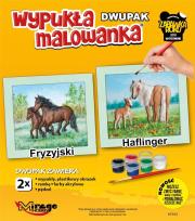 Opakowanie Wypukła malowanka Konie - Fryzyjski i Halfinger