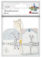 Opakowanie Zawieszki prezentowe 45x70mm mix wzorów 24szt