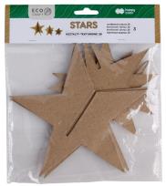 Opakowanie Zestaw kształtów tekturowych 3D Stars 3szt