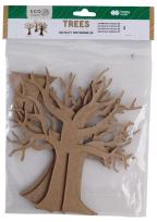 Opakowanie Zestaw kształtów tekturowych 3D Trees 3szt