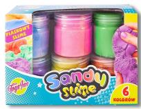 Opakowanie Zestaw Sandy Slime 6 kolorów x 160g STnux